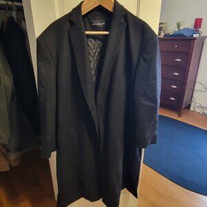 Black overcoat